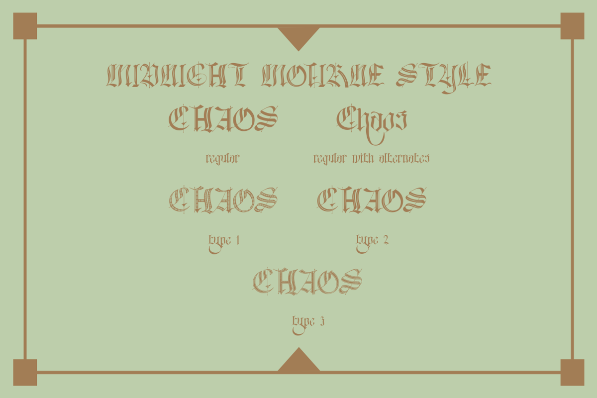 Black Eoghan Blackletter Font, a Blackletter Font by PutraCetol Studio (Photo 9 of 11)