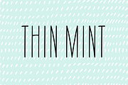Thin Mint Font, a Sans Serif Font by Eike Creative (Thumbnail 1 of 5)