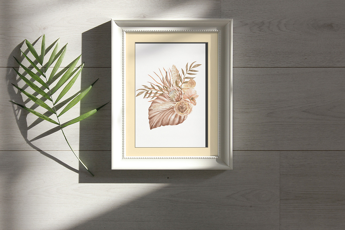 Boho Flowers Watercolour Collection, an Illustration by ViolettaKh (Photo 9 of 10)