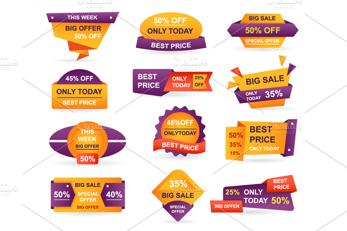 Retail Sale Tags, a Finance Illustration by alexdndz (Photo 3 of 11)