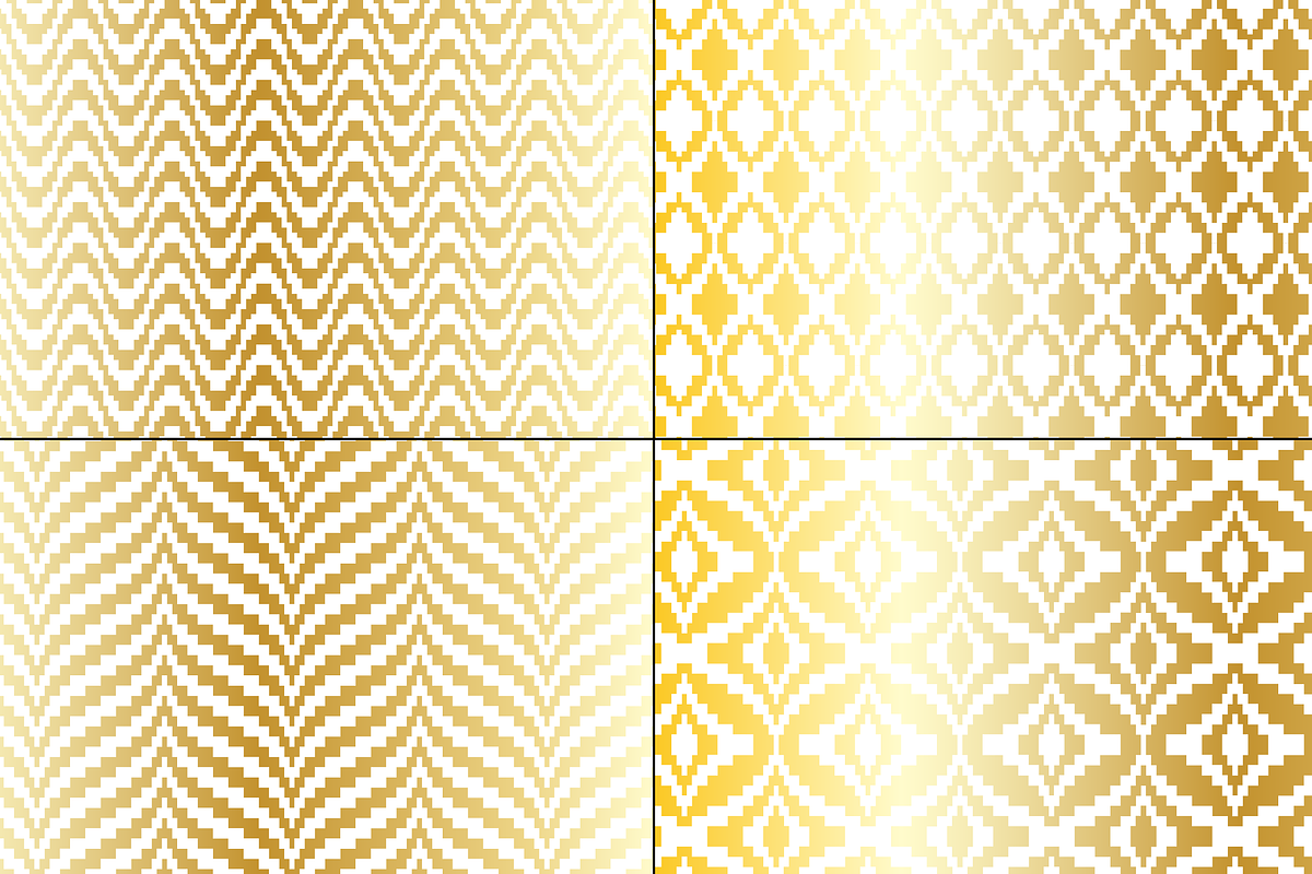 Gold Bargello Patterns preview 3