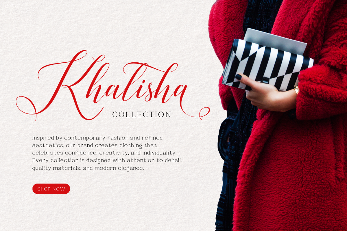 Rosething - Calligraphy Font, a Script Font by Sronstudio (Photo 3 of 12)
