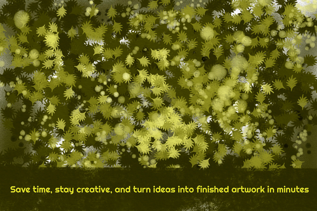 Floral Scene Builder Brushes, a Brush Add-On by HabitusDesigns (Photo 4 of 11)