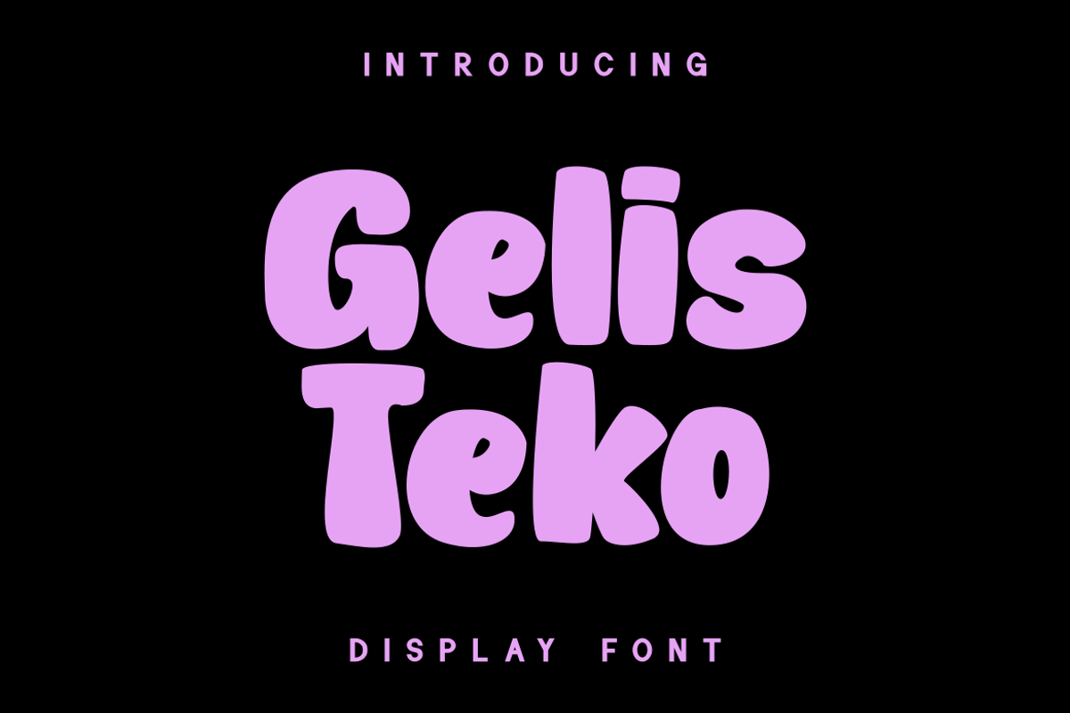 Gelis Teko - Display Font, a Font by GFRcreative (Photo 1 of 6)