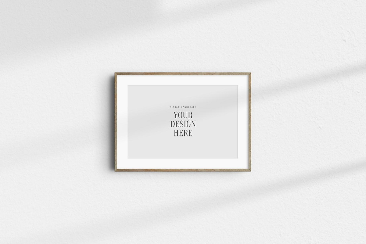 7:5 Frame Mockup BUNDLE A4 5:7 L, a Product Mockup by DESIGN BY nube (Photo 12 of 15)