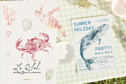 Le Sel: Watercolor Sea Illustrations, a Decorative Illustration by Purple (Thumbnail 2 of 12)