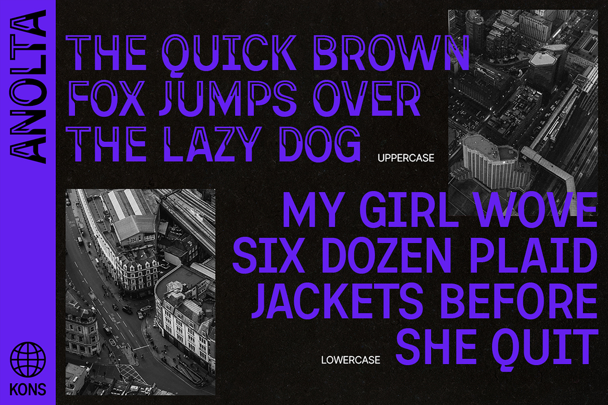 Anolta - Experimental Sans Fonts, a Sans Serif Font by Konstantine Studio (Photo 2 of 3)