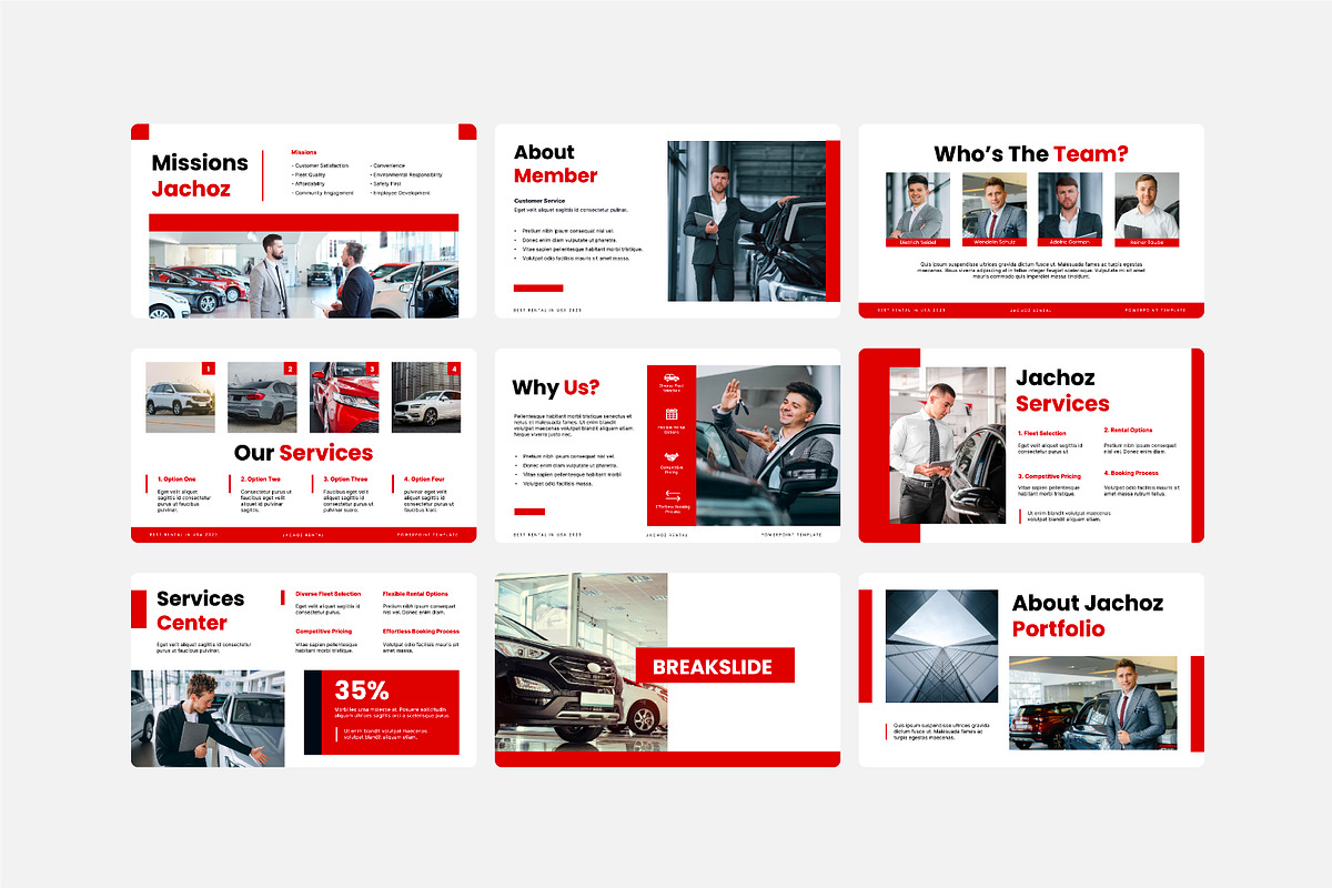 Rental Service Keynote Template, a Presentation Template by Kren Studio (Photo 5 of 8)