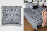 Monochrome Western Aztec Tribal, a Pattern Graphic by PPEthnicDecorPattern (Thumbnail 2 of 10)