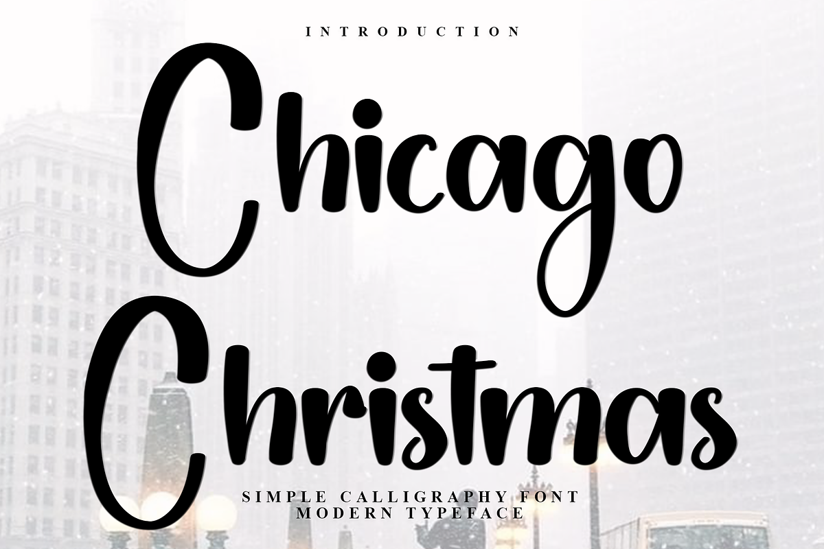 Chicago Christmas, a Handwritten Font by FreshTypeINK (Photo 1 of 7)
