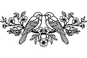 Birds on Branch Vector Collection, a Decorative Illustration by Designer_Momina (Thumbnail 11 of 21)