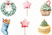 Pastel Christmas Cookies Candy, an Illustration by Black Bird Studio (Thumbnail 2 of 6)