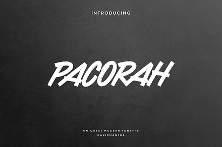 Pacorah, a Script Font by garismantra