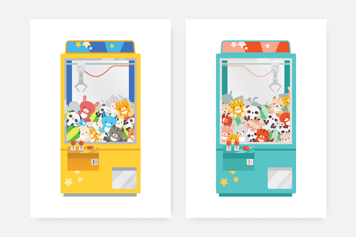 Claw machine, an Illustration by Good Studio