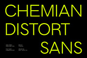 Chemian Distort, a Sans Serif Font by Craft Supply Co. (Thumbnail 1 of 8)