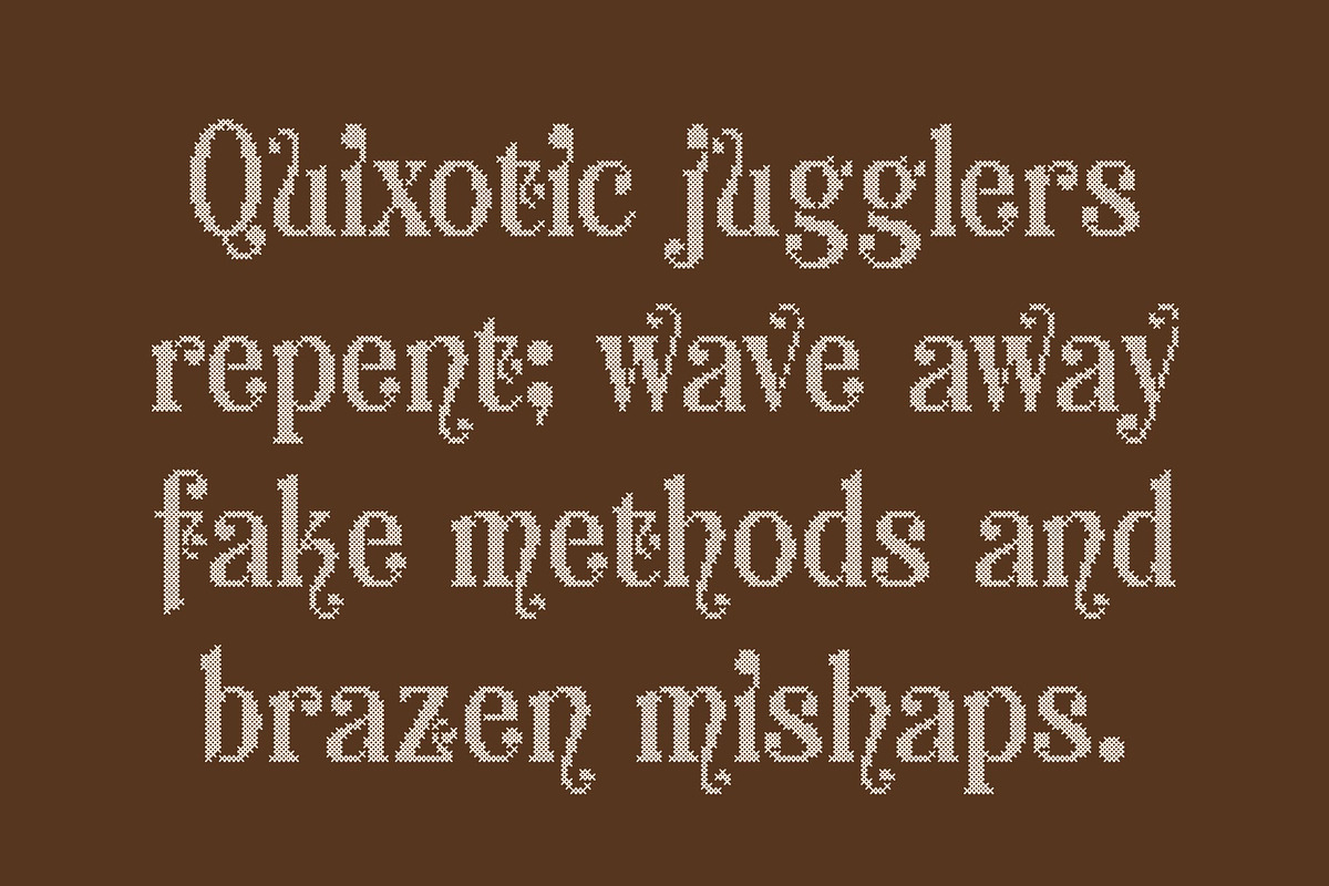 CS Aquary Stitched, a Serif Font by Craft Supply Co. (Photo 4 of 8)