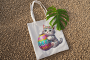 Easter Cats PNG Clipart Bundle Cute., an Animal Illustration by KennedyStudio (Thumbnail 5 of 5)