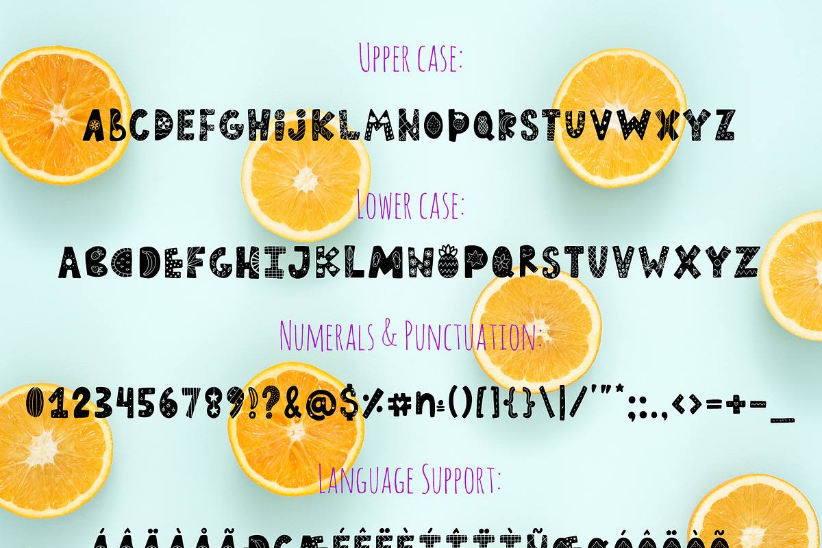 Summer Day Typeface with Clipart! preview 7