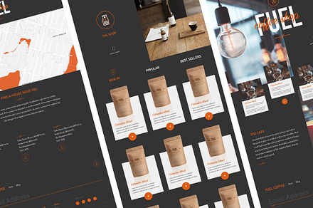 Coffee shop site template