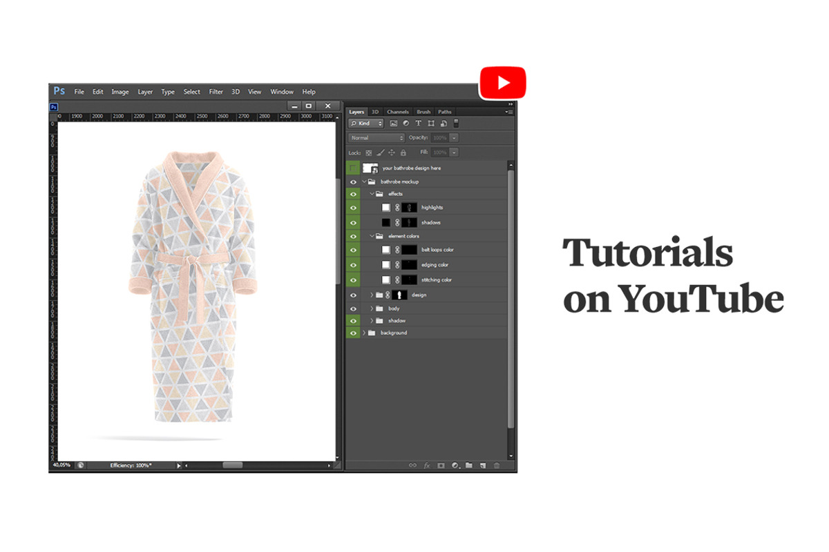 Hotel Bathrobe Mockup, an Apparel Mockup by rebrandy (Photo 11 of 11)