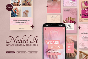 Nail Salon Canva Instagram Story