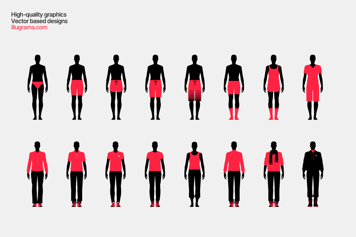 People Clothing - Modern Graphics, an Illustration by illugrama (Photo 11 of 12)