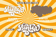 Binter -Retro Font, a Script Font by Romiecreative (Thumbnail 3 of 7)