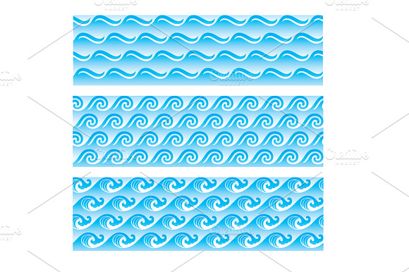 seamlessly sea wave patterns preview 4