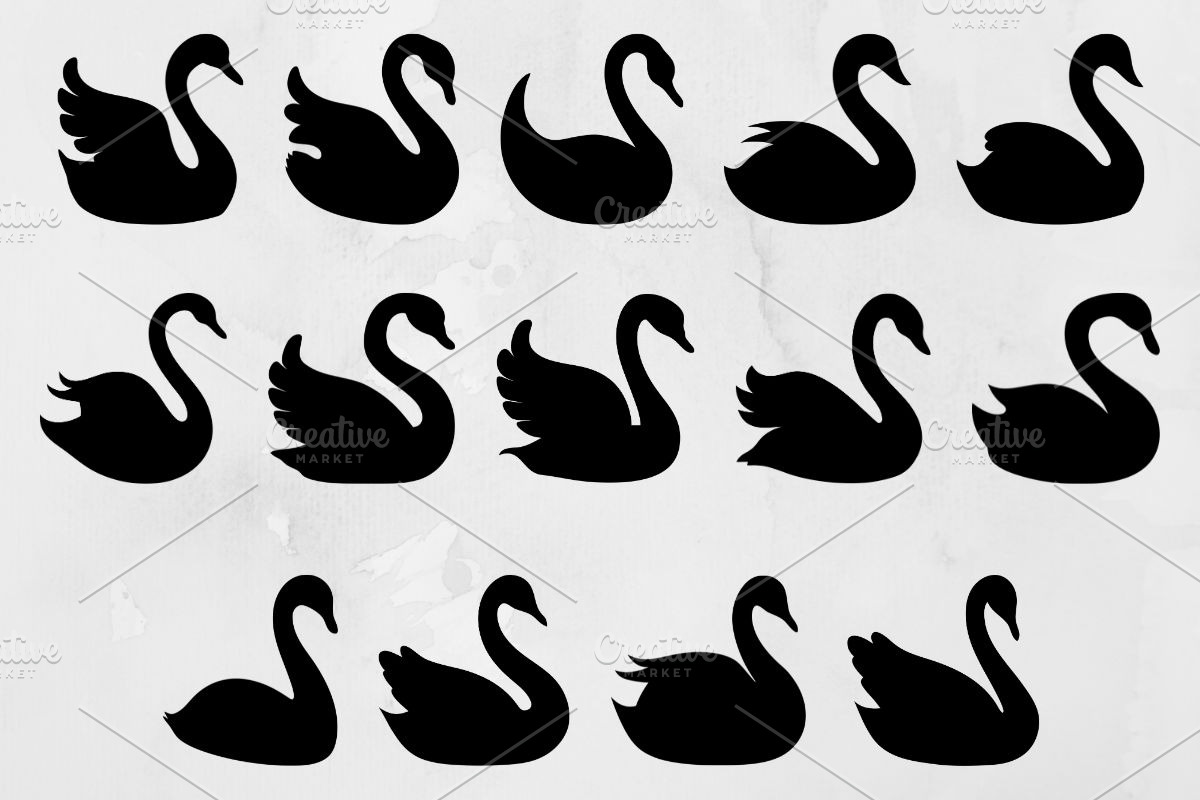 Swan Silhouette SVG, an Animal Illustration by newminddesign (Photo 1 of 3)