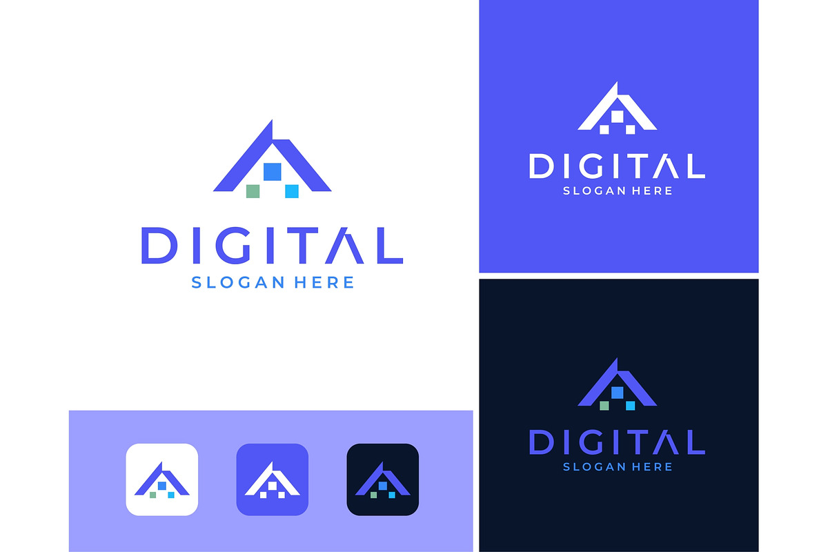 Letter A Digital Solution Logo, a Branding & Logo Template by ika trisiana