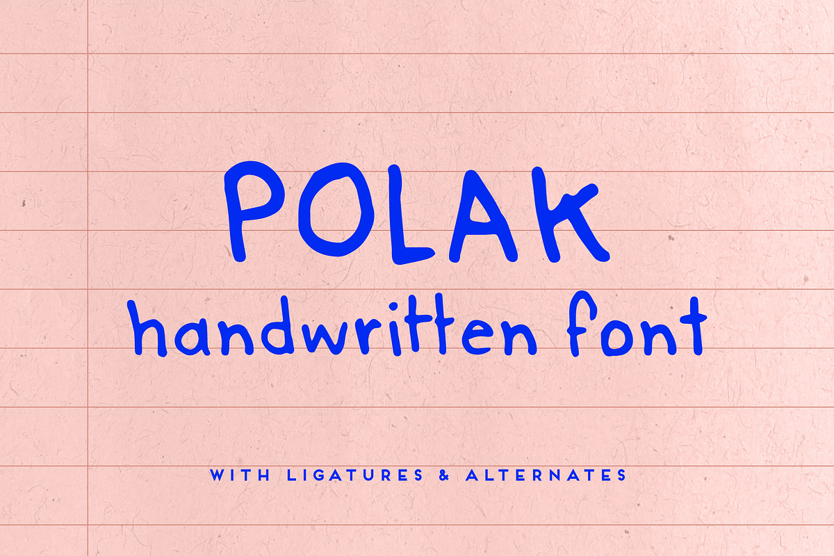 Polak Comic Handwritten Font, a Handwritten Font by Heartmade by Claudia (Photo 1 of 4)