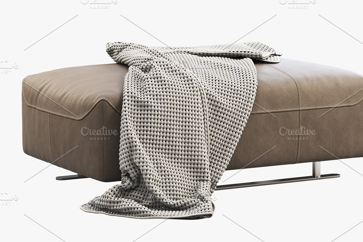 BoConcept Hampton footstool, a Furniture 3D Model by 3dmitruk