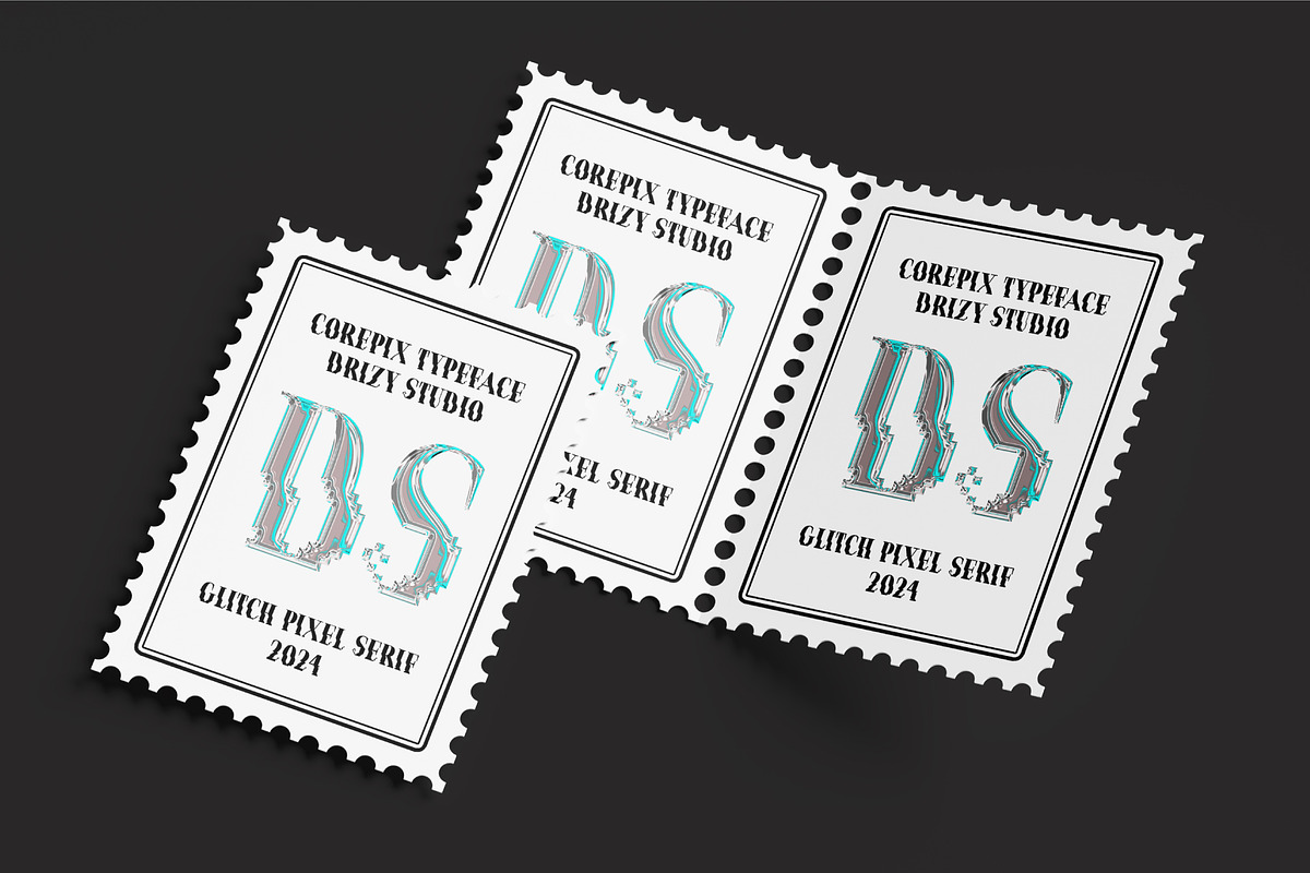 Corepix - Glitch Pixel Serif Font, a Serif Font by Drizy (Photo 8 of 10)