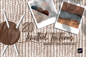 Set Of 20 Procreate Knitted Textures