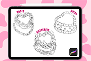 VICTORIAN CAKES PROCREATE BRUSH SET, a Brush Add-On by The GG Shop (Thumbnail 10 of 17)