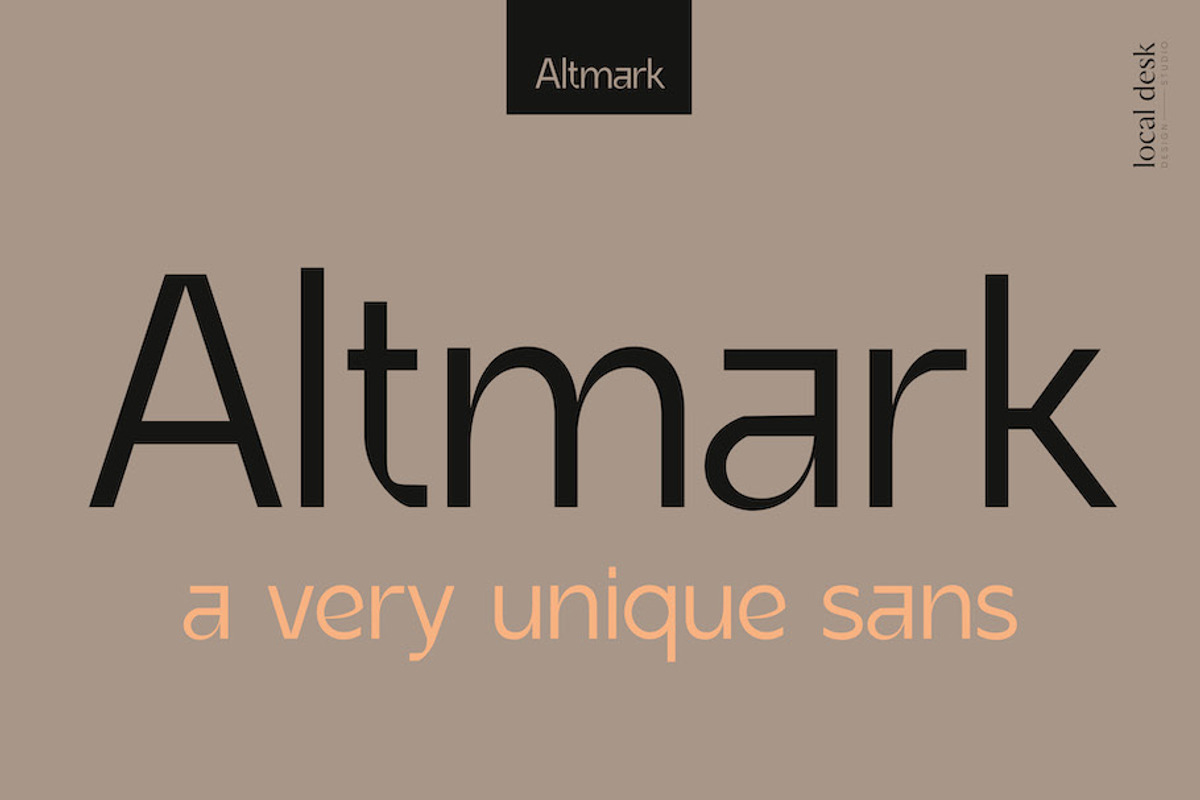 Altmark – a very unique sans, a Sans Serif Font by Local Desk Designstudio (Photo 1 of 23)