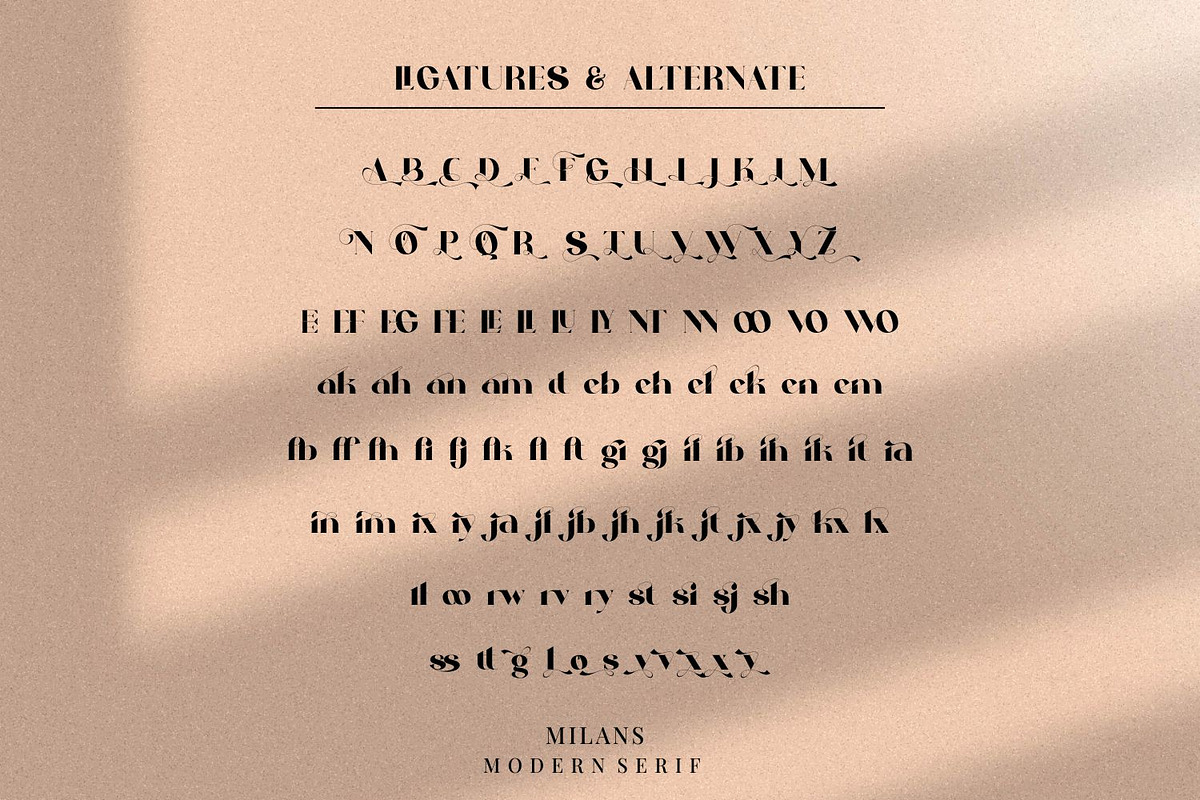 Milans_Typeface Modern Serif, a Serif Font by Penatic Studio (Photo 10 of 11)