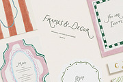 Handmade Wedding Watercolor & Frames, an Object Graphic by Laras Wonderland (Thumbnail 4 of 11)