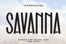 Savanna | Script Font