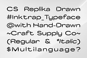 CS Replika Drawn, a Sans Serif Font by Craft Supply Co. (Thumbnail 4 of 8)