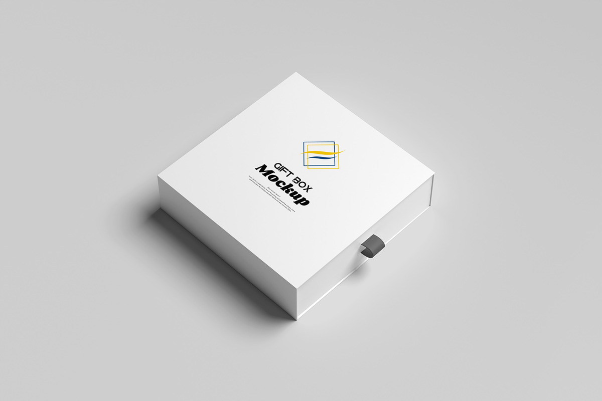 Gift Box Mockup, a Merchandise Mockup by AnasStudio (Photo 4 of 7)