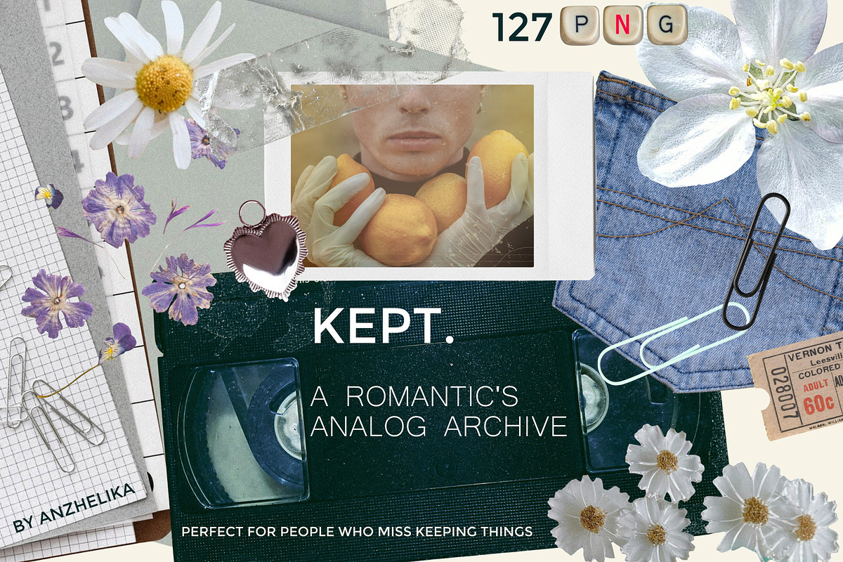 Analog Collage Kit Instant Frames, an Object Graphic by Anzhelika (Photo 1 of 12)
