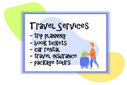 Traveling People Vector Illustration, a Person Illustration by RabbitAndPencil (Thumbnail 5 of 7)