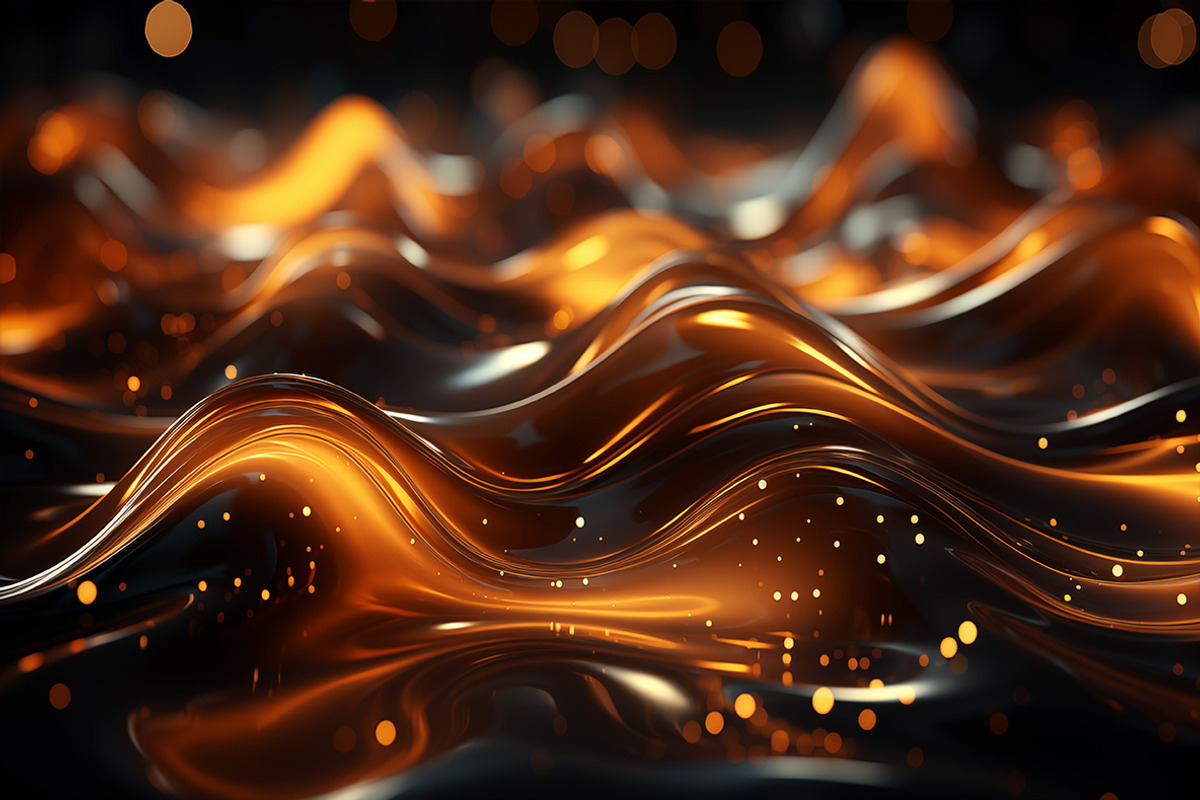 Golden waves. 38 images, a Decorative Illustration by Handmadefont (Photo 7 of 10)