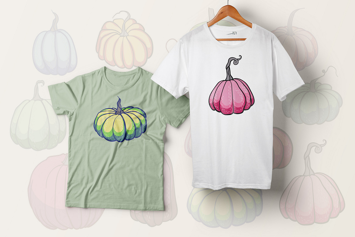 Pumpkins - vector clipart, a Seasonal Illustration by Glass Cat Design (Photo 9 of 10)