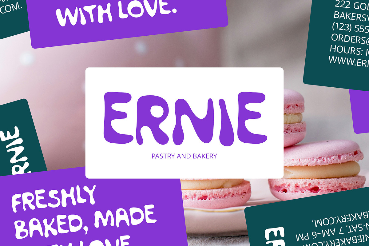 CS Macaron – Bubble Font, a Sans Serif Font by Craft Supply Co. (Photo 5 of 8)