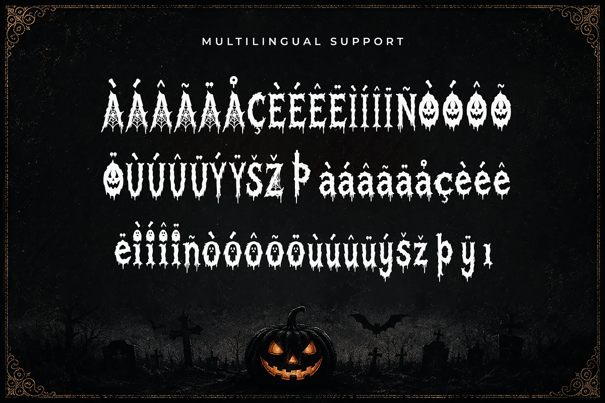 Nighthowl - Halloween Display Font, a Blackletter Font by overlaytemplates (Photo 5 of 5)