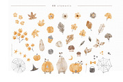 MAGICAL AUTUMN watercolor set, an Animal Illustration by erasovas (Thumbnail 4 of 13)