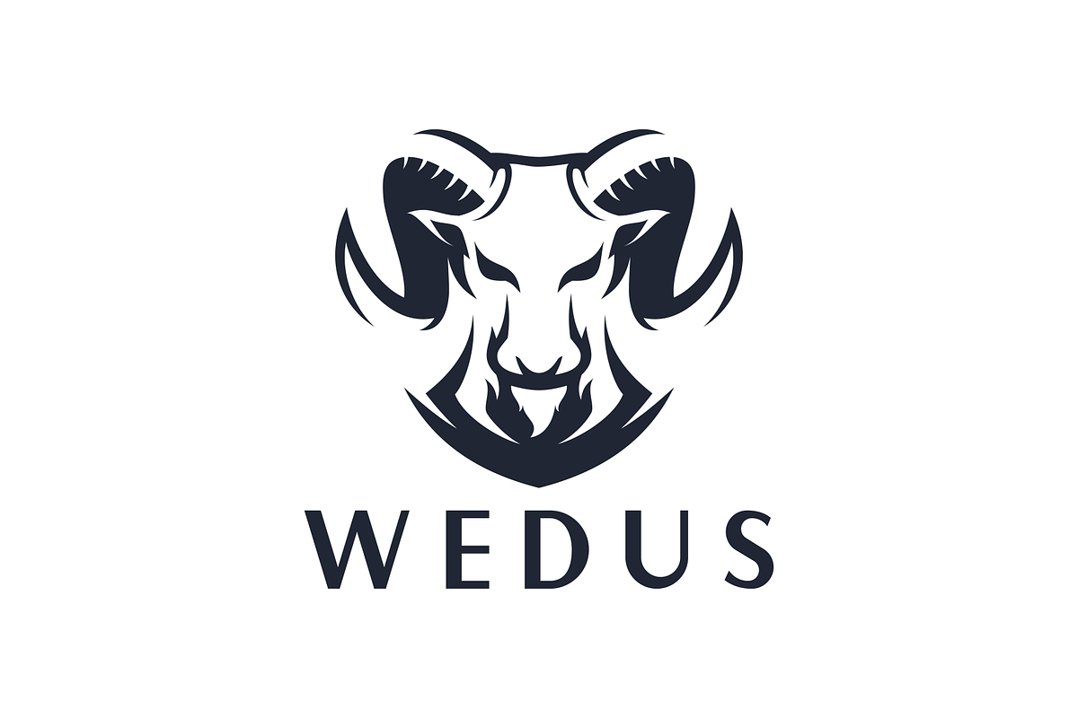 Goat logo template, a Branding & Logo Template by TFamz