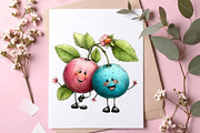 Whimsical Quirky Cute Funny Fruit, a Seasonal Illustration by Canvas Craft (Thumbnail 7 of 7)
